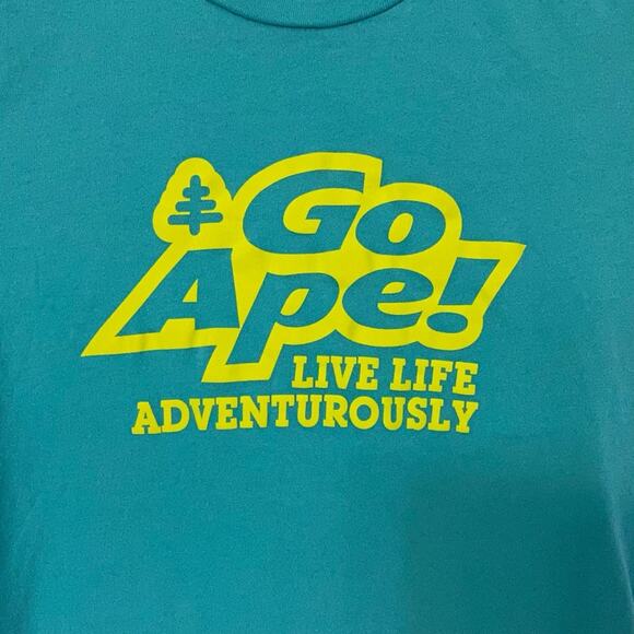 Go Ape Live Life Adventurously Graphic Tee | Green - Picture 3 of 4